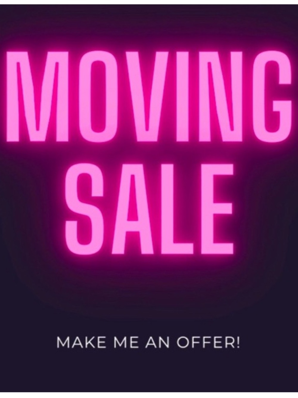 Pink Neon 'Moving Sale' Sign Graphic Tee - Women